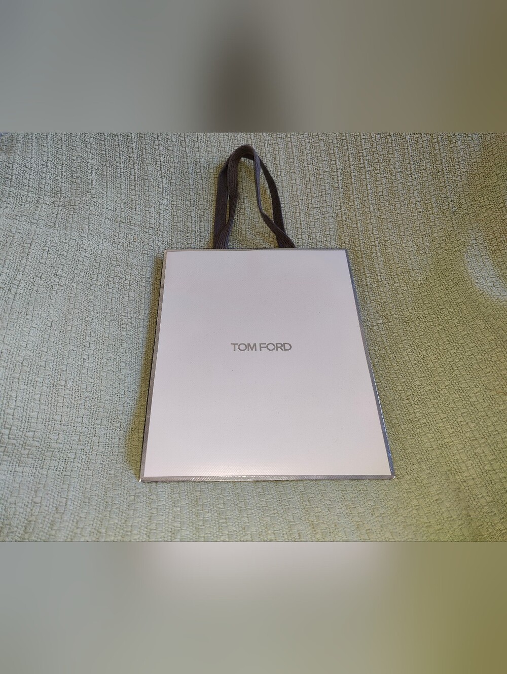 Tom Ford Silver And Shades Of Grey Reusable Tote Bag Shopping Bag Gift Bag